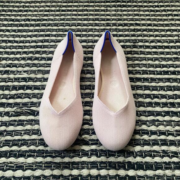 🌿Rothy’s Women’s The Daily Flat Pink Round Toe Slip On Ballet Shoes 9.5 - Picture 1 of 9
